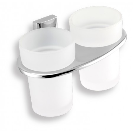 NOVASERVIS METALIA 12 Podwójny uchwyt na szczoteczki, chrom / szkło 0257,0 NOVASERVIS METALIA 12 Podwójny uchwyt na szczoteczki, chrom / szkło 0257,0