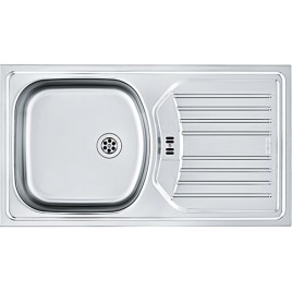 Franke ETN 614 NOVA 6/4 "78x43, zlew ze stali nierdzewnej (z korkiem) 101,0363,37