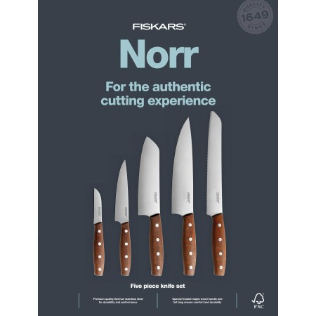 Fiskars Zestaw noży Norr 5szt 1062516 Fiskars Zestaw noży Norr 5szt 1062516