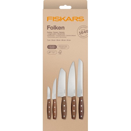 Fiskars Folken zestaw 5 noży 1075688 Fiskars Folken zestaw 5 noży 1075688