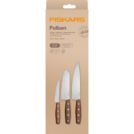 Fiskars Folken zestaw 3 noży 1075689 Fiskars Folken zestaw 3 noży 1075689