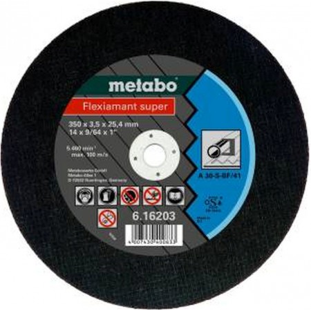 Metabo Flexiamant super cutting disc 350x3.5x25.4 steel, TF 41 (616203000)