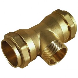 ISIFLO T-131 trójnik z gwintem zewnętrznym na odejściu, 40x5/4"x40 mm, PN16 2.1.131.40114