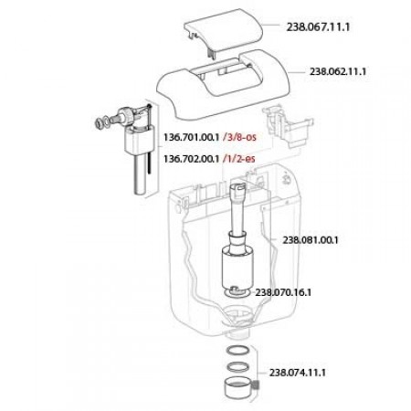 GEBERIT Pokrywa zbiornika AP113, biała 238.062.11.1 GEBERIT Pokrywa zbiornika AP113, biała 238.062.11.1