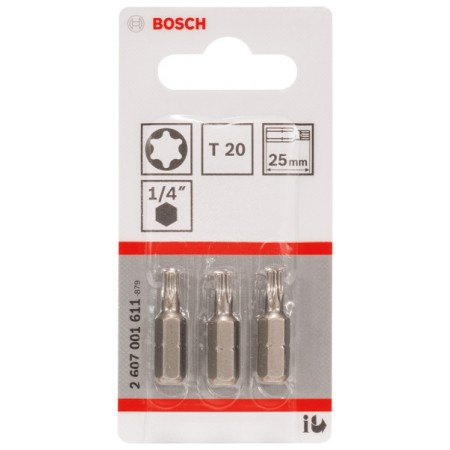BOSCH Końcówka wkręcająca Extra Hart T20, 25 mm 2607001612
