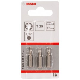 BOSCH Końcówka wkręcająca Extra Hart T25, 25 mm 2607001615