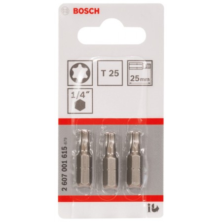 BOSCH Końcówka wkręcająca Extra Hart T25, 25 mm 2607001615
