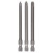 BOSCH Zestaw bitów Extra Hard do wkrętarek, 3 szt. PZ1; PZ2; PZ3; 89 mm 2607001761