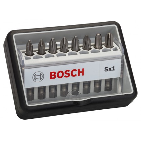 BOSCH 8-częściowy zestaw końcówek wkręcających Robust Line Sx Extra Hart 49 mm 2607002556