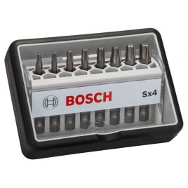 BOSCH 8-elem. zestaw bitów do wkrętarek Robust Line Sx T, wersja Extra Hard 2607002559