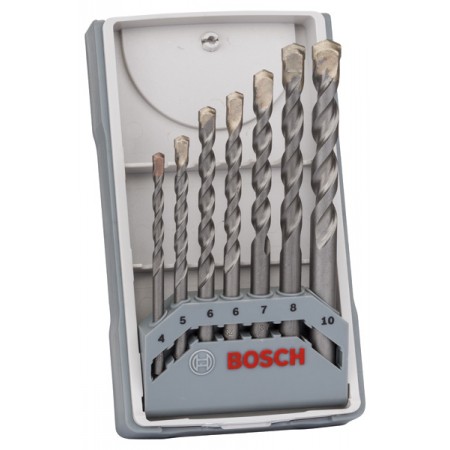 BOSCH 7-częściowy zestaw wierteł do betonu CYL-3 4, 5, 6, 6, 7, 8, 10 mm, 2607017082
