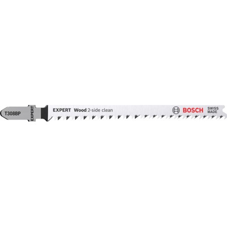 BOSCH Brzeszczoty do wyrzynarek EXPERT ‘Wood 2-side clean’ T 308 BP, 5 szt. 2608900558