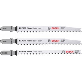 BOSCH Zestaw 3 szt. Brzeszczotów EXPERT ‘Wood 2-side clean’ T308B/BO 2608900559