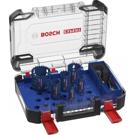 BOSCH Zestaw pił otwornic EXPERT Multi Material Power Change, 9 szt 2608901907