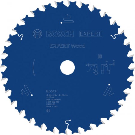 BOSCH Tarcza pilarska Expert for Wood 185 × 2,4/1,4 × 20 mm, T32 2608902233