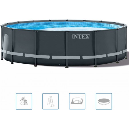 INTEX Ultra XTR Frame Pools Basen ramowy 610 x 122 cm z filtracją piaskową 26334GN