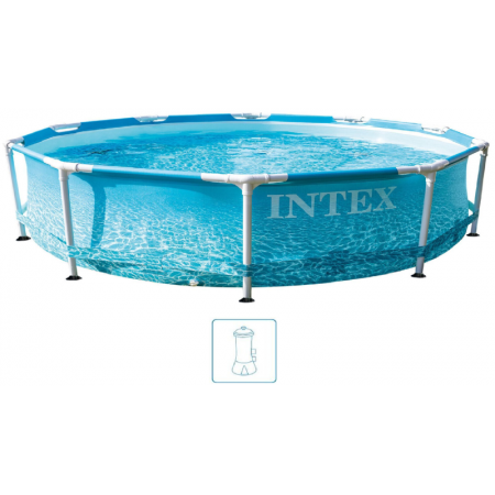 INTEX METAL FRAME POOLS Basen 305 x 76 cm pompa kartuszowa 28208NP