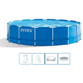 INTEX Metal Frame Pools Basen 457 x 122 cm pompa kartuszowa 28242GN