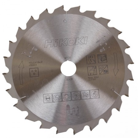 HiKOKI 4100023 Tarcza pilarska do cięcia drewna 255x30mm, Z24