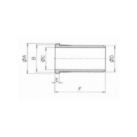 Hawle tuleja podporowa ISO 6031, POM, do instalacji gazowych, 50 mm 603105000004
