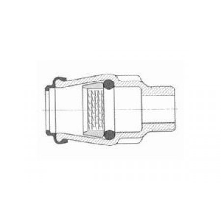 Hawle złączka przesuwna ISO 6125, gwint zewnętrzny, POM, 32 mm × 1" 612503200104