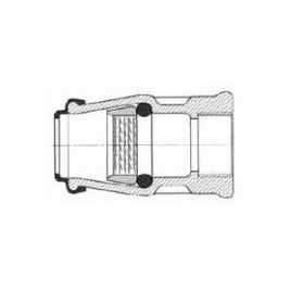 Hawle złączka przesuwna ISO 6225, gwint wewnętrzny, POM, 40 mm × 5/4" 62250400540