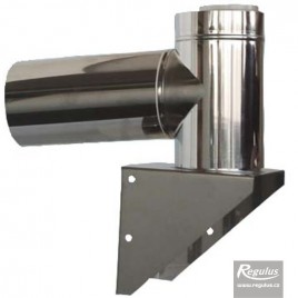 REGULUS APWKB8 Kolano narożne 80/125 PPH-A/Inox, z uchwytem, 8645