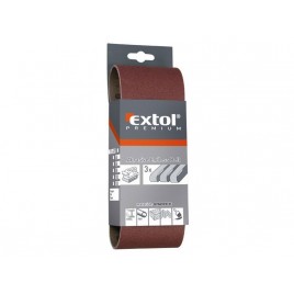EXTOL PREMIUM Pas ścierny bezkońcowy, pas P60, 533x75mm, 3szt 8803526
