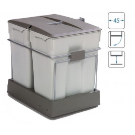 ALVEUS ALBIO 40 Sortownik odpadów 2x30L 1090338