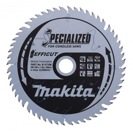 Makita B-57336 Efficut Tarcza pilarska 165x20mm 56Z=old B-57320