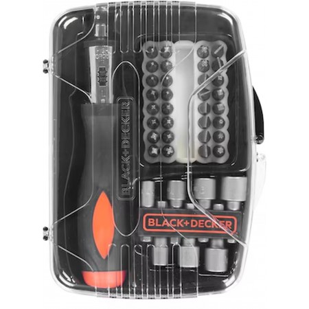 Black & Decker A7062 Zestaw bitów i nasadek, 40-elementowy