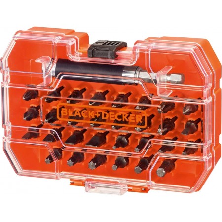 Black & Decker A7228 Zestaw 31 bitów do wkrętarek (25mm)