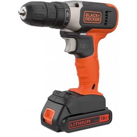 Black & Decker BCD001C1 Wiertarka akumulatorowa (37Nm/18V/1x1,5Ah)