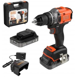 Black & Decker BLD682D2XK Akumulatorowy wkrętak bezszczotkowy (50Nm/18V/2x2,0Ah), walizka