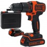 Black & Decker BDCHD18KB Wiertarko-wkrętarka (2x1,5Ah/18V) Walizka