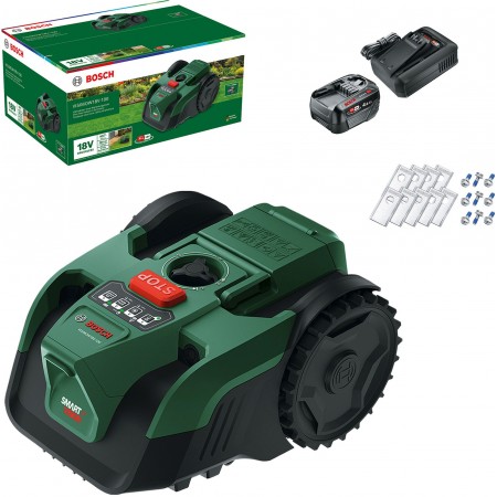 BOSCH VISIMOW18V-100 Kosiarka automatyczna, 1x 4,0Ah, zapasowe noże 06008E1002