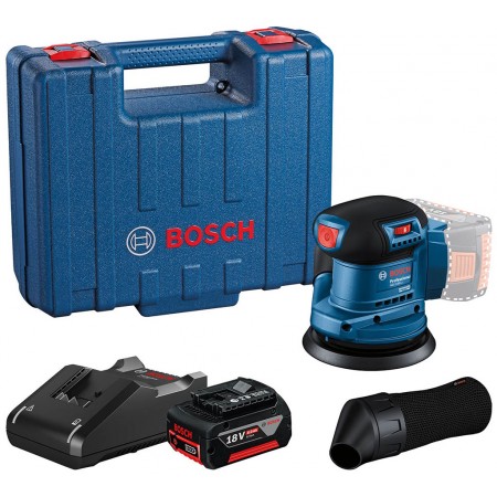 BOSCH GEX 185-LI PROFESSIONAL Szlifierka mimośrodowa, 1x4.0Ah;walizka 06013A5021