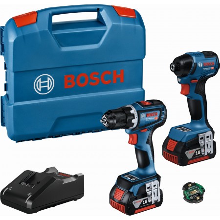 BOSCH Zestaw Combo GSR 18V-90 C + GDR 18V-220 C (2× 4.0Ah) 06019L6023 BOSCH Zestaw Combo GSR 18V-90 C + GDR 18V-220 C (2× 4.0Ah) 06019L6023