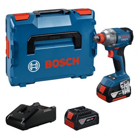 BOSCH GDX 18V-285 PROFESSIONAL Wkrętarka/klucz udarowy, 2x GBA 4.0Ah, L-BOXX 06019N2102