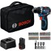BOSCH GSR 12V-32 PROFESSIONAL Wiertarko-wkrętarka akumulatorowa, 2x 2.0Ah, torba