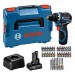 BOSCH GSR 12V-32 PROFESSIONAL Wiertarko-wkrętarka, 1x 2.0Ah, 1x 4.0Ah, L-BOXX 06019N7005