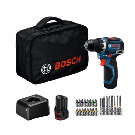 BOSCH GSR 12V-32 PROFESSIONAL Wiertarko-wkrętarka, 2x 2.0Ah, Torba, 24 szt AC 06019N7006