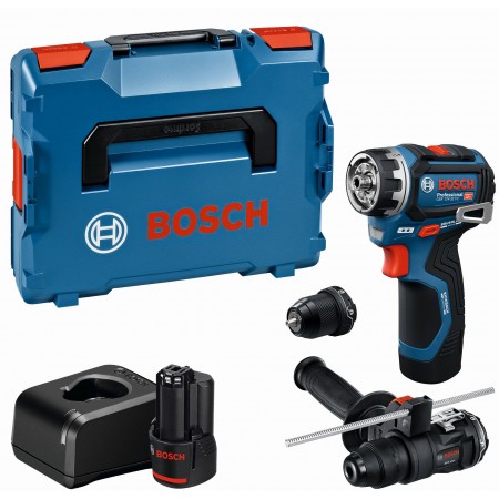 BOSCH GSR 12V-32 FC PROFESSIONAL Wkrętarka, 2× 2,0 Ah, L-Boxx 06019N7104