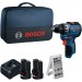 BOSCH GSR12V-31 PROFESSIONAL Wiertarko-wkrętarka, 2x 12V/2,0Ah, torba 06019S6004