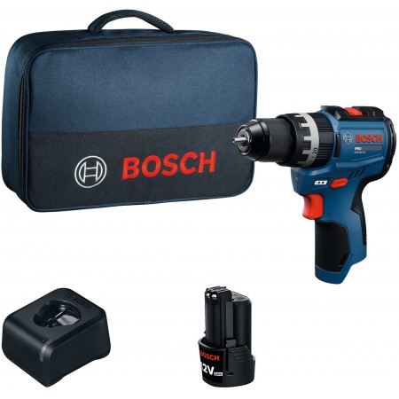 BOSCH GSB12V-31 PROFESSIONAL Wiertarko-wkrętarka udarowa, 1x 12V/2,0Ah, torba 06019S6105 BOSCH GSB12V-31 PROFESSIONAL Wiertarko-wkrętarka udarowa, 1x 12V/2,0Ah, torba 06019S6105