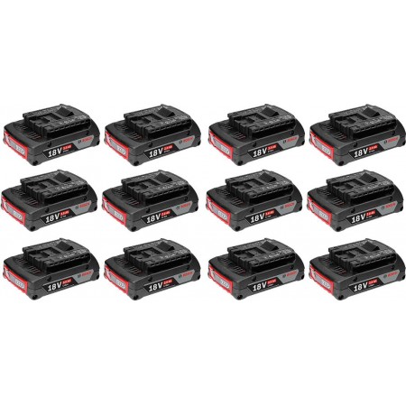 BOSCH GBA 18V 2.0Ah PROFESSIONAL Akumulator, 12 szt. 0602494002