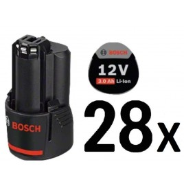 BOSCH 28x GBA 12V 3.0Ah PROFESSIONAL Akumulator 0602496012 BOSCH 28x GBA 12V 3.0Ah PROFESSIONAL Akumulator 0602496012