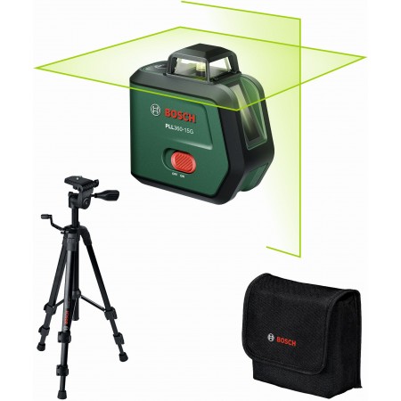 BOSCH PLL360-15G UNI Laser krzyżowy + statyw 0603663K01 BOSCH PLL360-15G UNI Laser krzyżowy + statyw 0603663K01