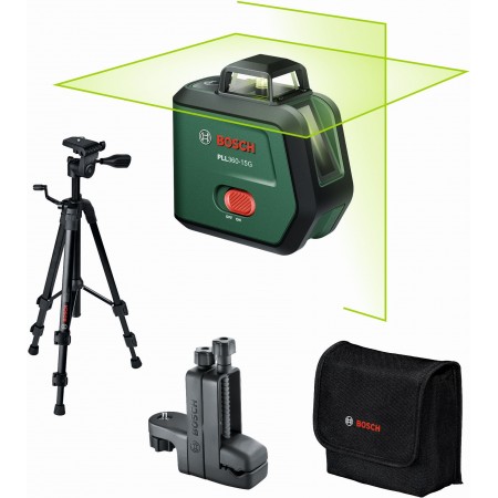 BOSCH PLL360-15G UNI Laser krzyżowy 360° + statyw + uchwyt 0603663K02 BOSCH PLL360-15G UNI Laser krzyżowy 360° + statyw + uchwyt 0603663K02