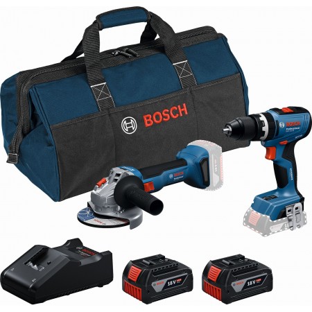 BOSCH PROFESSIONAL GSB 18V-65 + GWS 18V-8 + (2x GBA 4.0Ah +GAL 18V-40 +torba) 0615A5008Z BOSCH PROFESSIONAL GSB 18V-65 + GWS 18V-8 + (2x GBA 4.0Ah +GAL 18V-40 +torba) 0615A5008Z